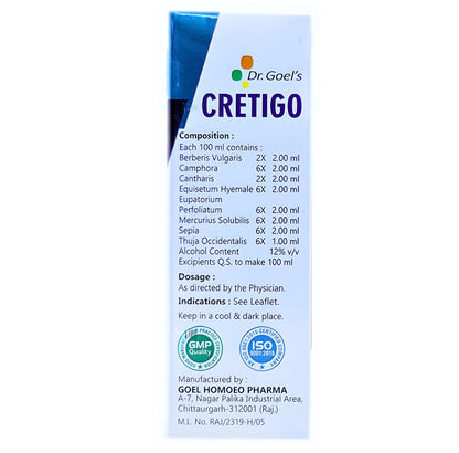 Dr Goel's Cretigo for Dogs and Cats — detail shot
