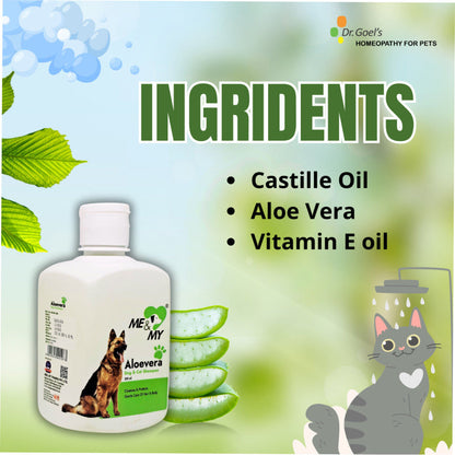 Dr Goel's Me & My Aloevera Shampoo for Dogs and Cats — detail shot
