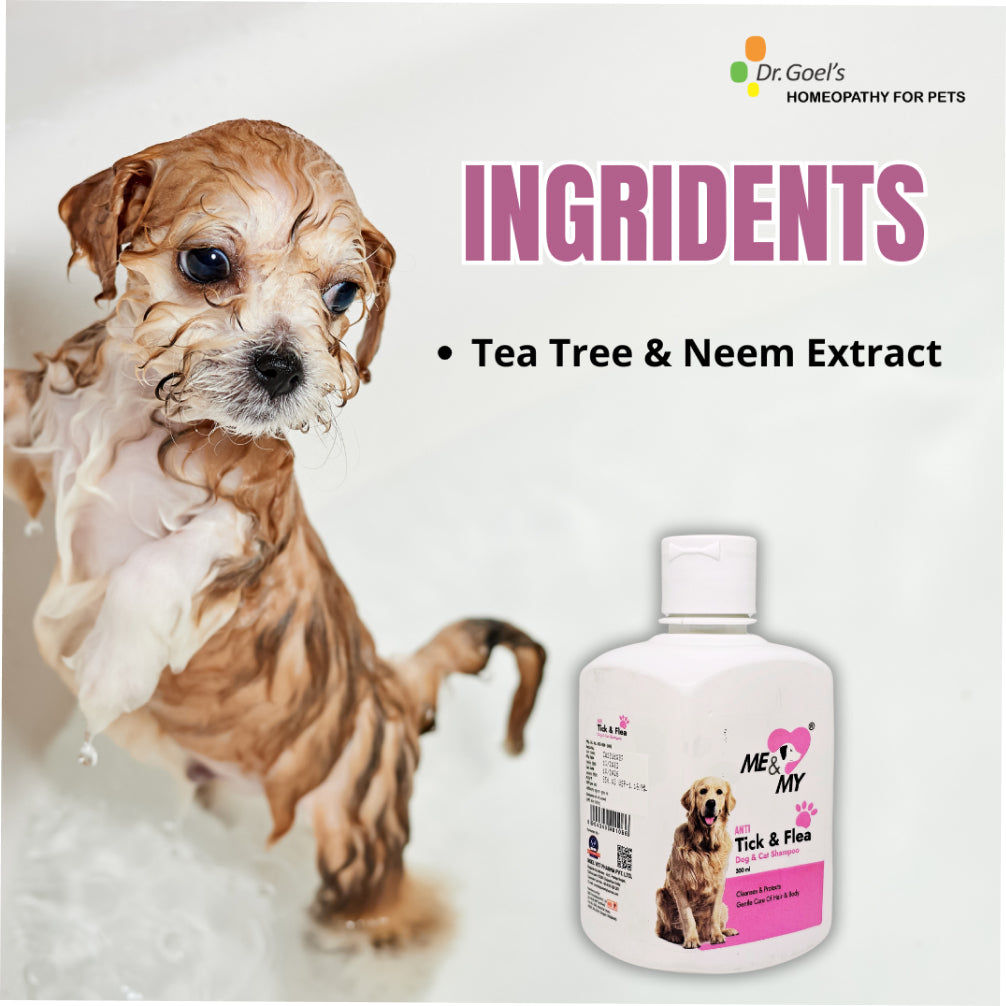Dr Goel's Me & My Anti Ticks & Flea Shampoo for Dogs and Cats — detail shot