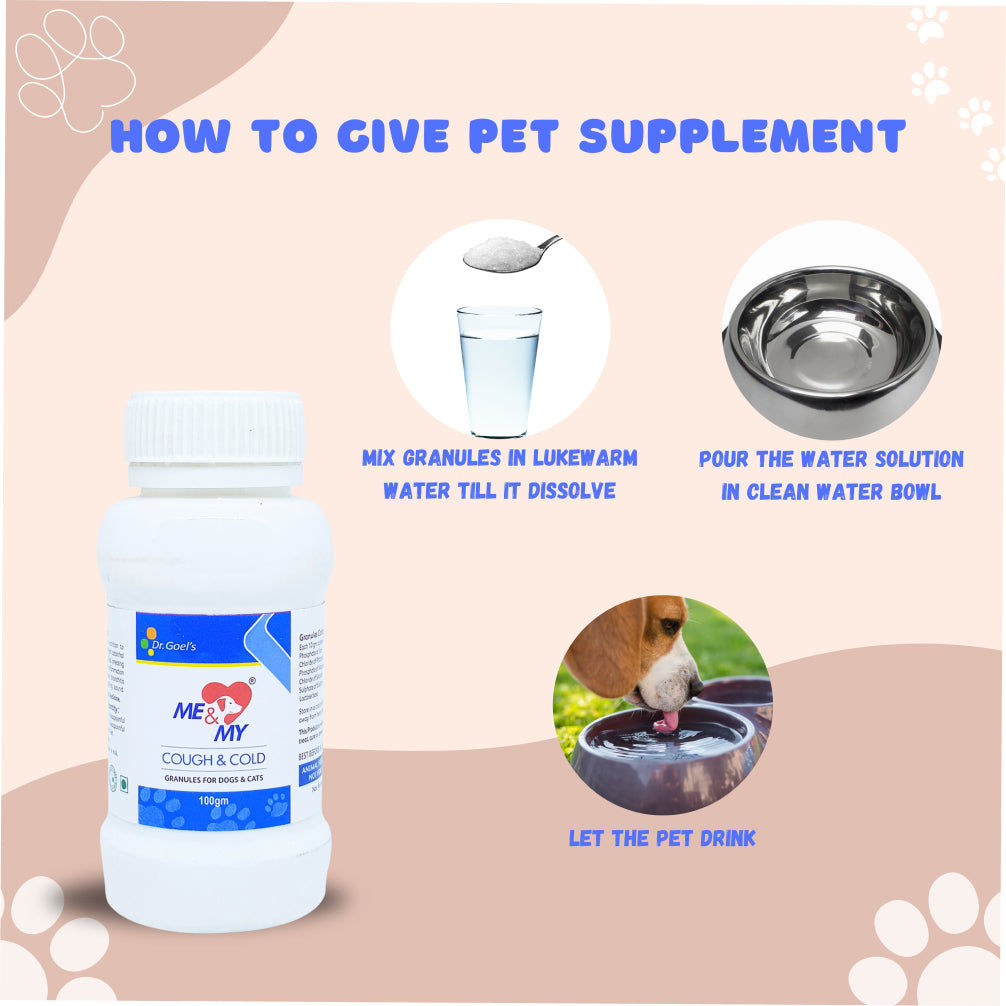 Dr Goel's Me & My Cough & Cold Supplements for Dogs and Cats — side view