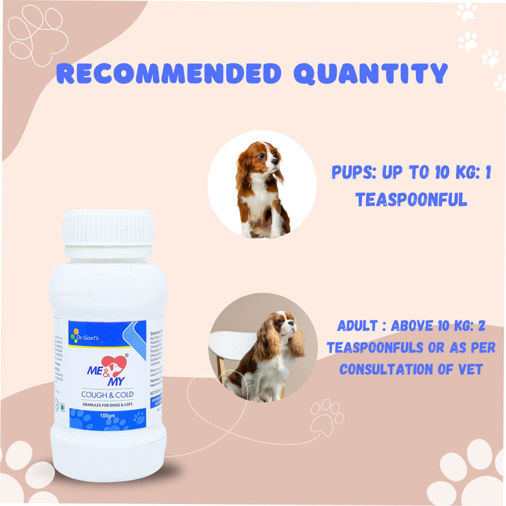 Dr Goel's Me & My Cough & Cold Supplements for Dogs and Cats — back view