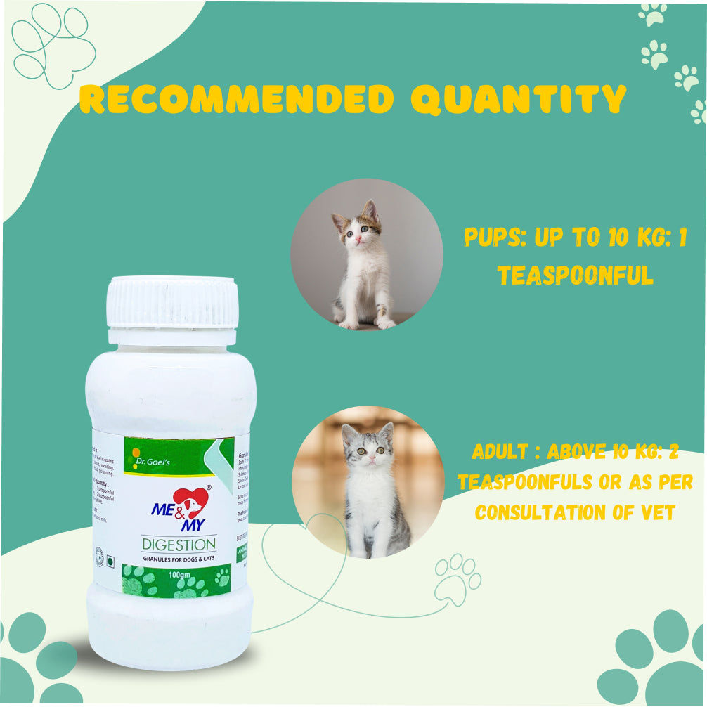 Dr Goel's Me & My Digestion Supplements for Dogs and Cats — back view