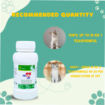 Dr Goel's Me & My Digestion Supplements for Dogs and Cats — back view