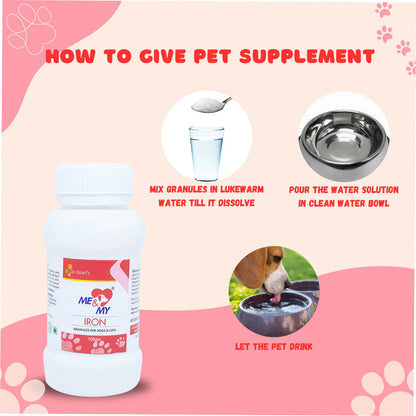 Dr Goel's Me & My Iron Supplements for Dogs and Cats — back view