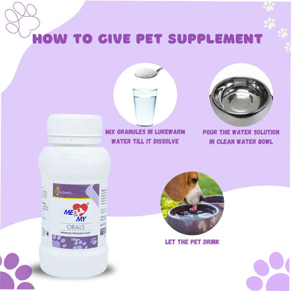 Dr Goel's Me & My Oral Supplements for Dogs and Cats — back view