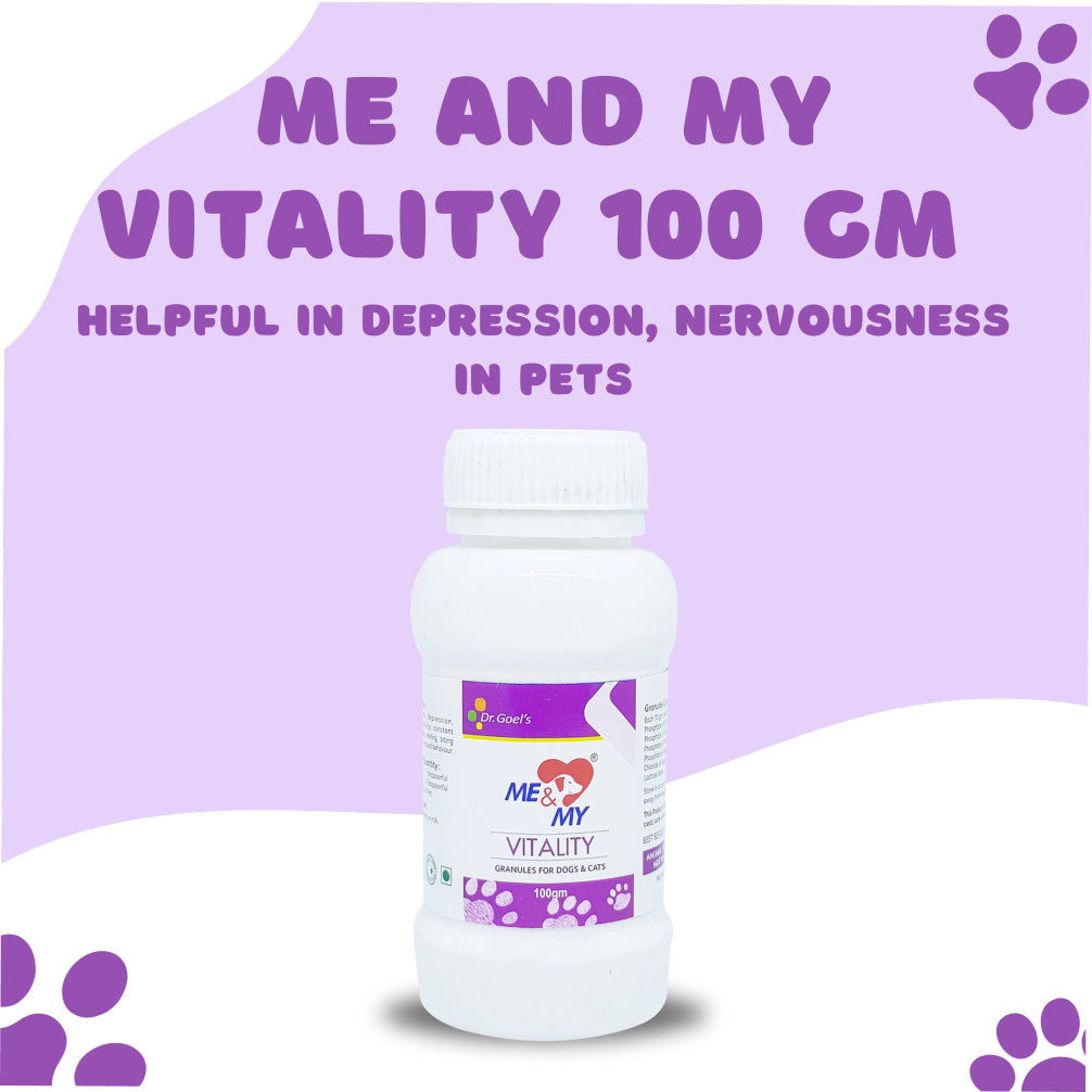 Dr Goel's Me & My Vitality Supplements for Dogs and Cats — side view