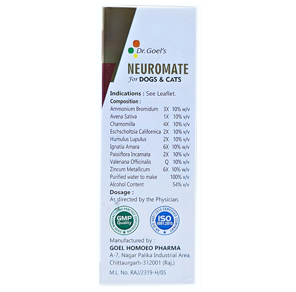 Dr Goel's Neuromate for Dogs and Cats — detail shot