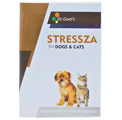 Dr Goel's Stressza for Dogs and Cats — in use