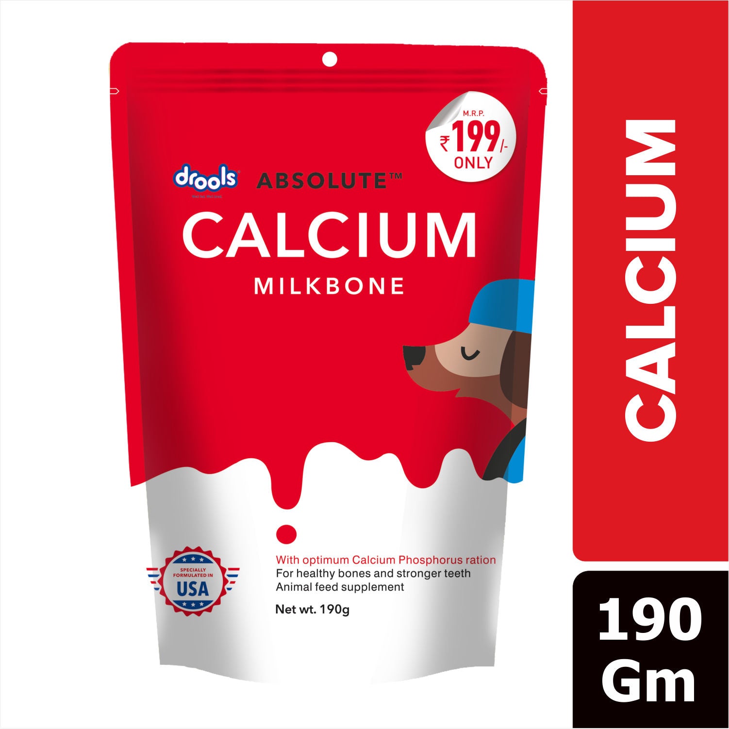 Drools Absolute Calcium Bone Pouch For Dogs