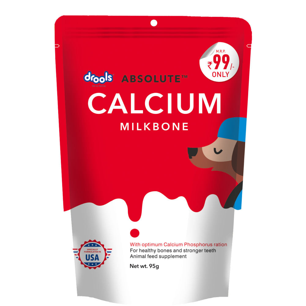 Drools Absolute Calcium Bone Pouch for Dogs — side view