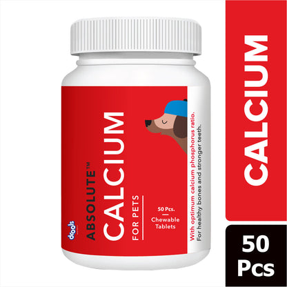 Drools Absolute Calcium Dog Supplement Tablets — side view