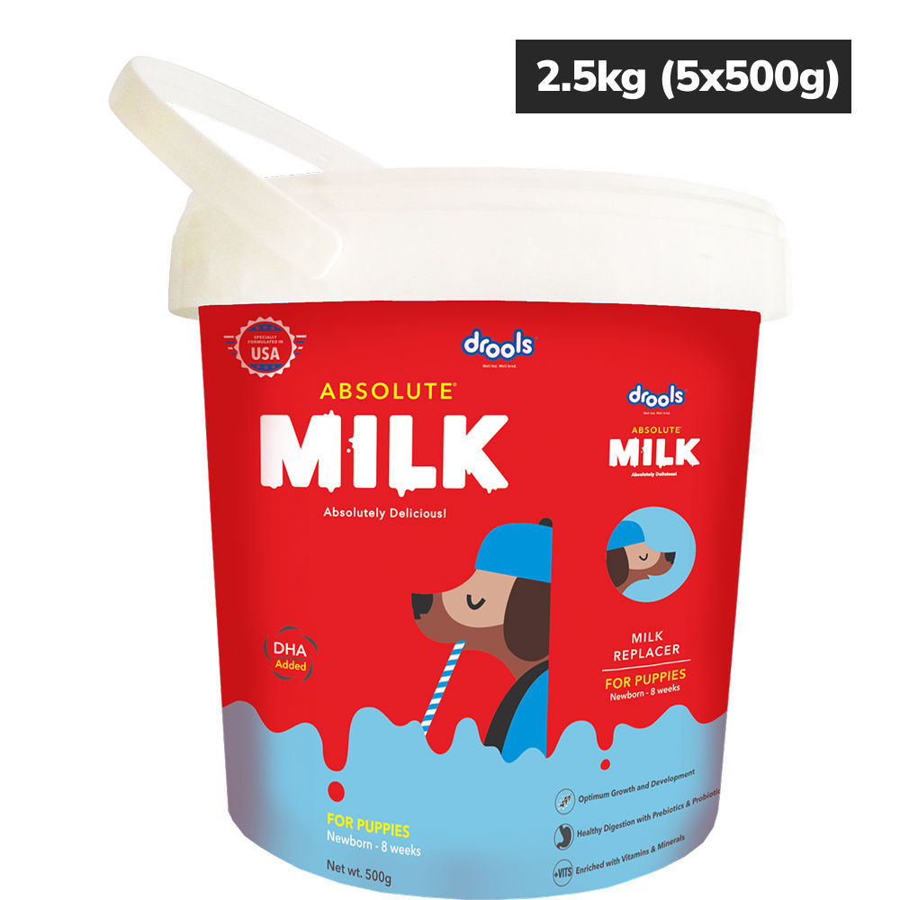 Drools Absolute Milk for Newborn Puppies — detail shot