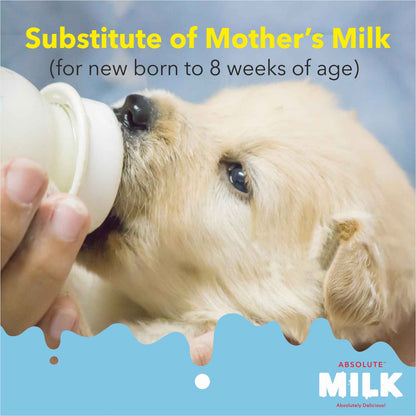 Drools Absolute Milk for Newborn Puppies — in use