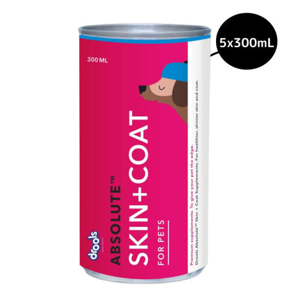 Drools Absolute Skin & Coat Syrup Supplement for Dogs — back view