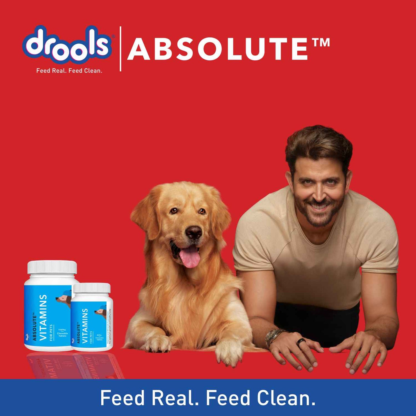 Drools Absolute Vitamin Supplement Tablets for Dogs — detail shot