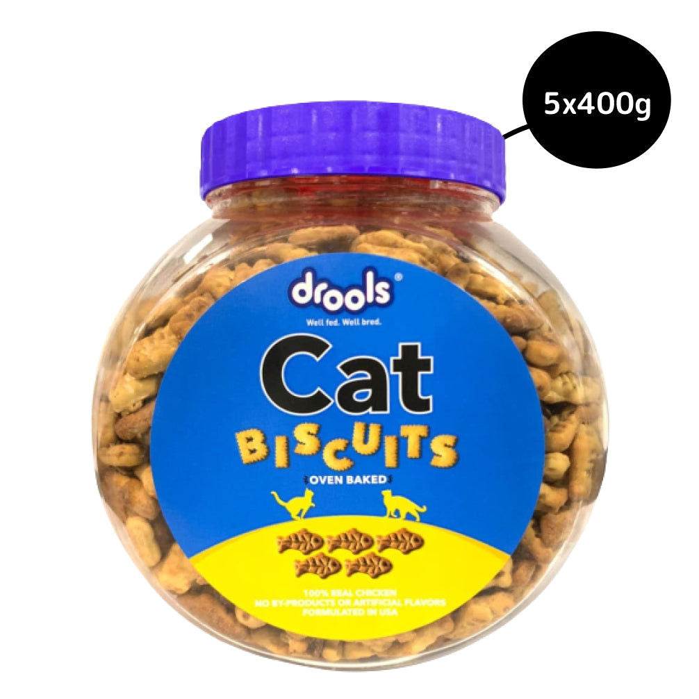 Drools Biscuit Cat Treat — back view