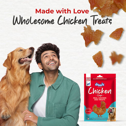 Drools Chicken Chips Dog Treats — back view