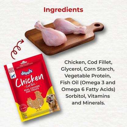 Drools Chicken Cod Roll Treats For Dogs - Image 4
