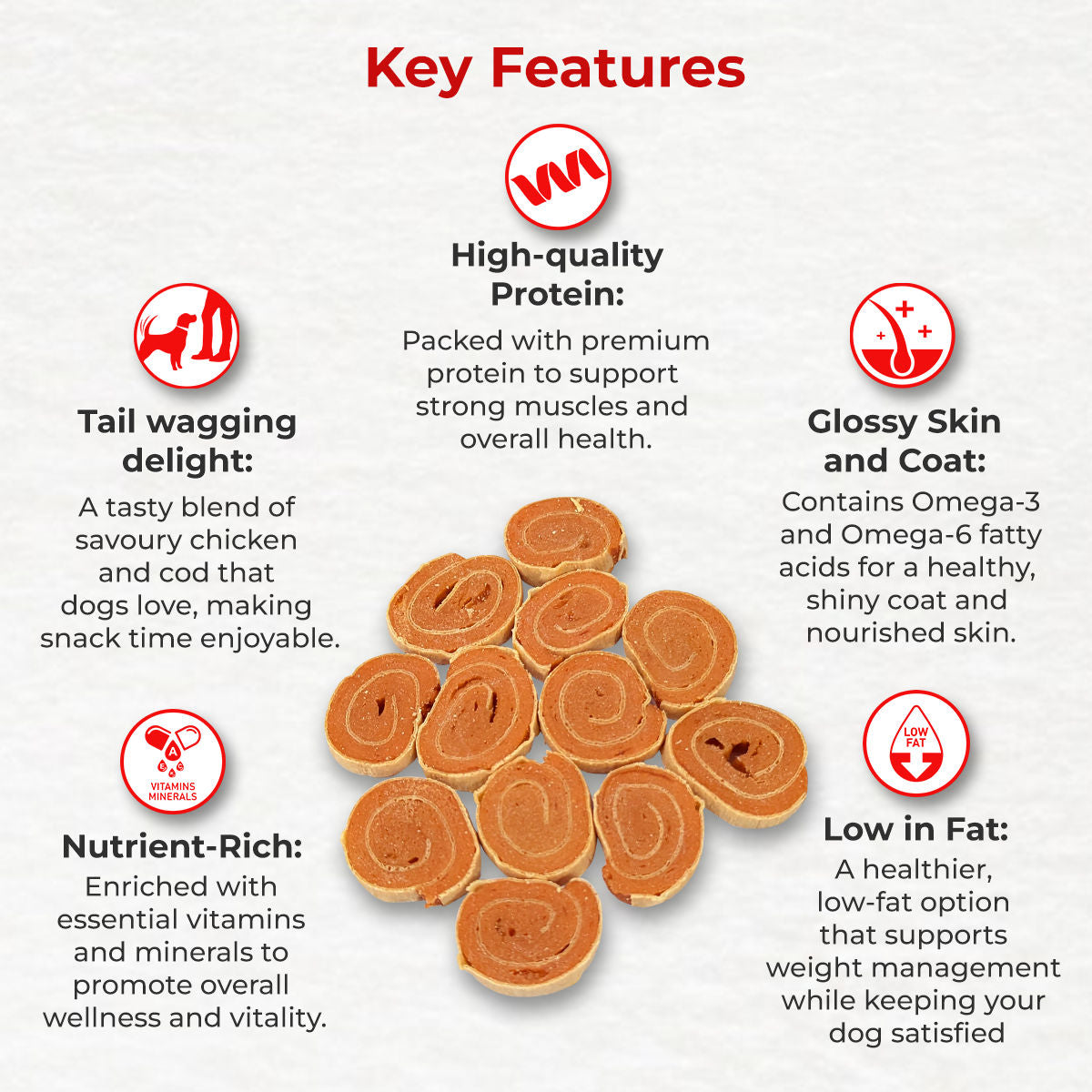 Drools Chicken Cod Roll Treats For Dogs - Image 5