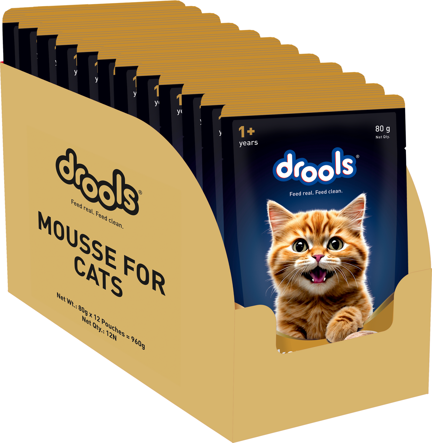 Drools Chicken Mousse Adult Cat Wet Food — back view