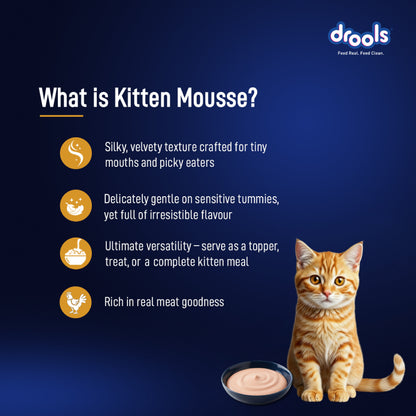 Drools Chicken Mousse Kitten Cat Wet Food — side view