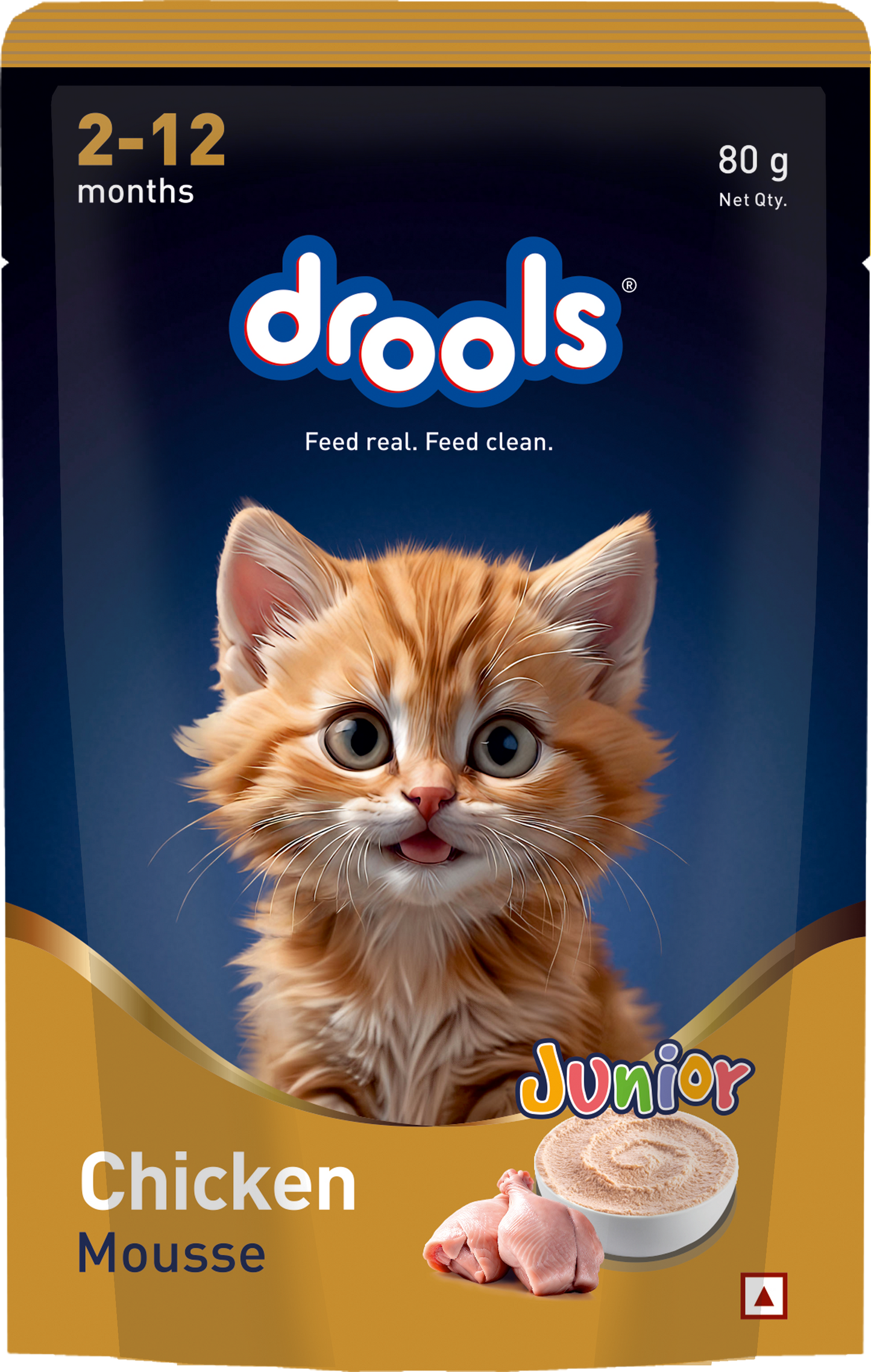 Drools Chicken Mousse Kitten Cat Wet Food — detail shot