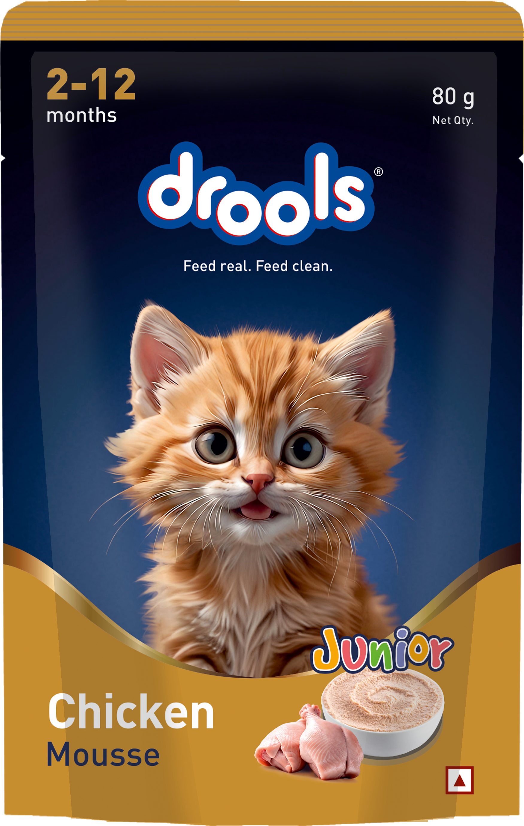 Drools Chicken Mousse Kitten Cat Wet Food — detail shot