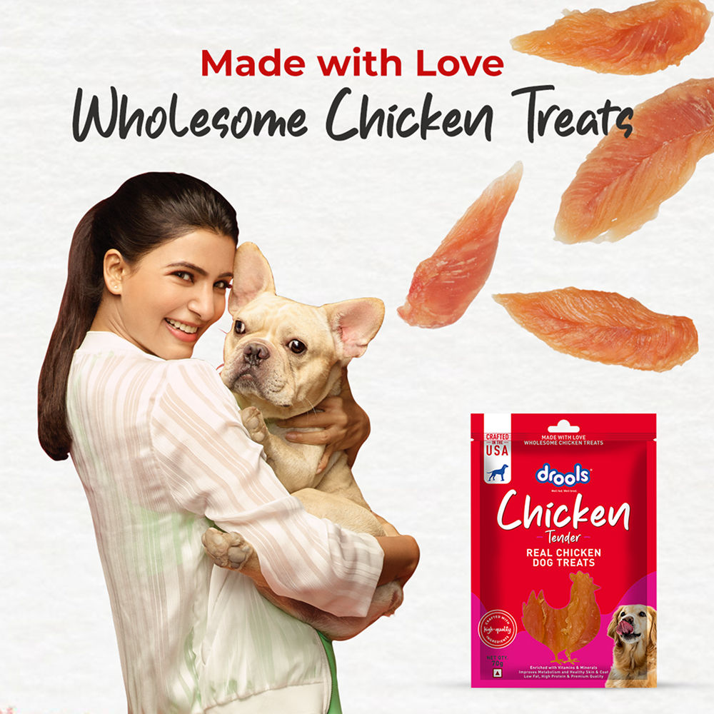 Drools Chicken Tender Dog Treats — detail shot