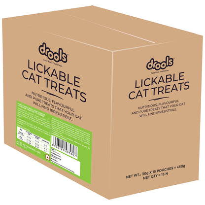 Drools Crab & Chicken Creamy Lickable Cat Treats — detail shot