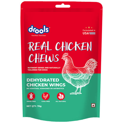 Drools Dehydrated Real Chicken Wing Chews Treat For Dogs Copy