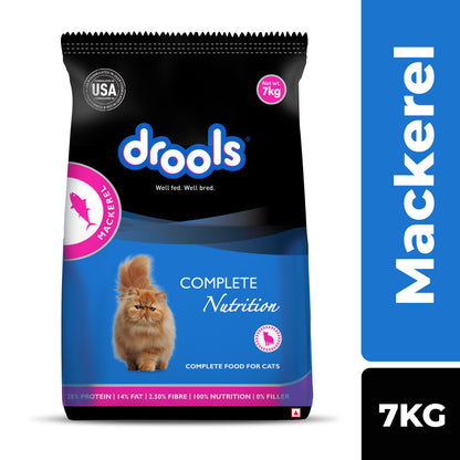 Drools Mackerel Adult Cat Dry Food — in use