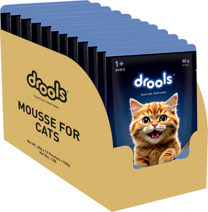 Drools Ocean Fish Mousse Adult Cat Wet Food — back view