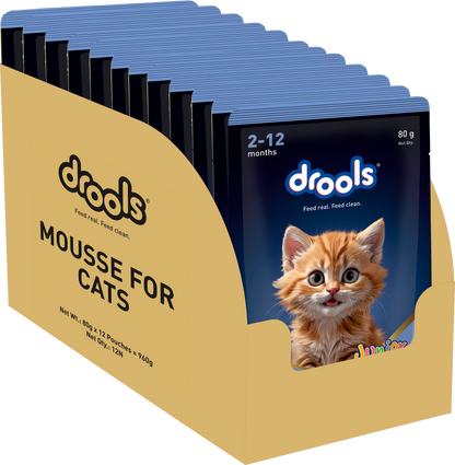 Drools Ocean Fish Mousse Kitten Cat Wet Food — side view