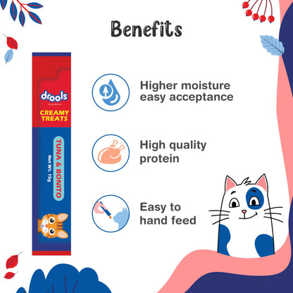 Drools Real Chicken Creamy Cat Treats — back view