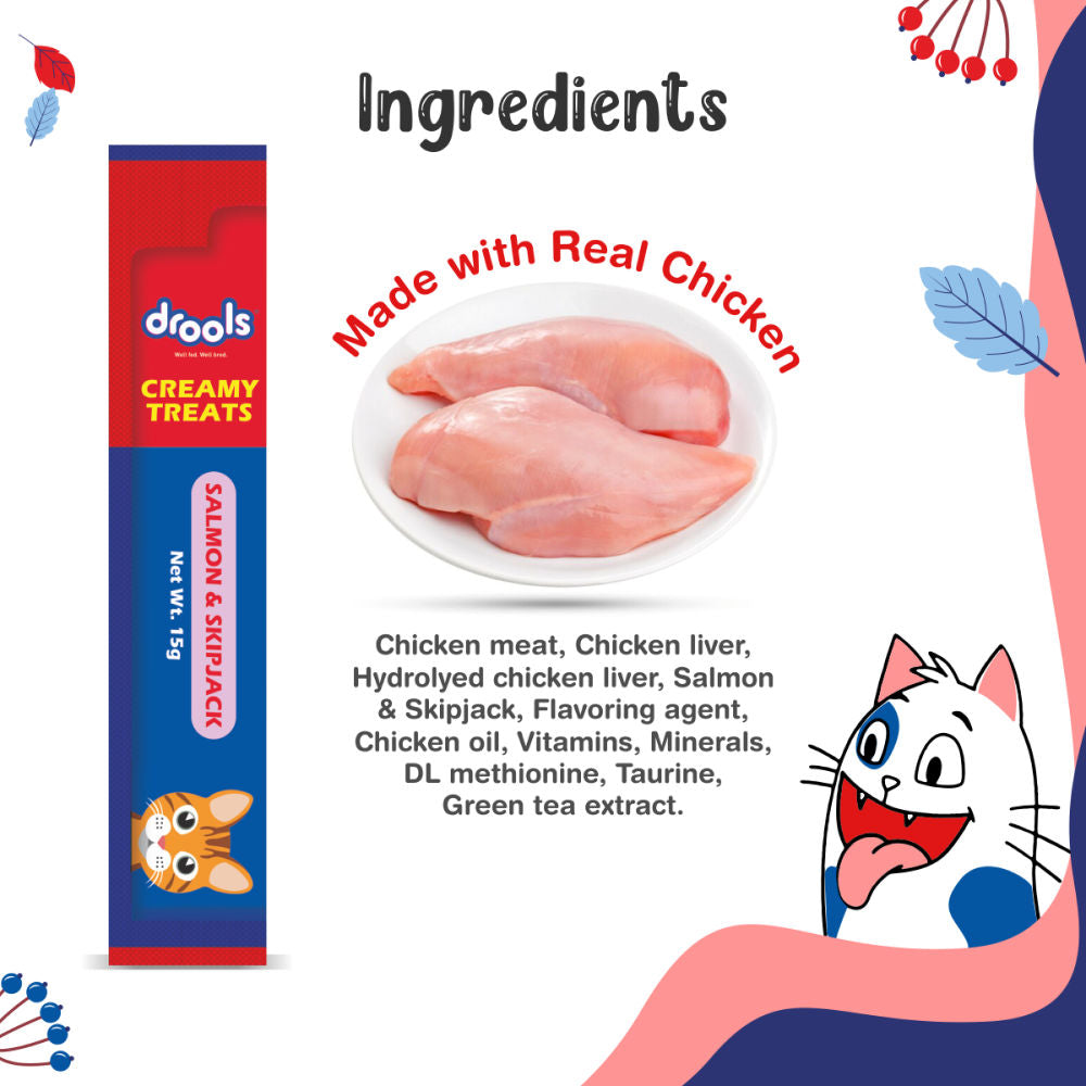 Drools Real Chicken Creamy Cat Treats — detail shot