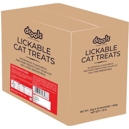 Drools Real Chicken Creamy Lickable Cat Treats — back view
