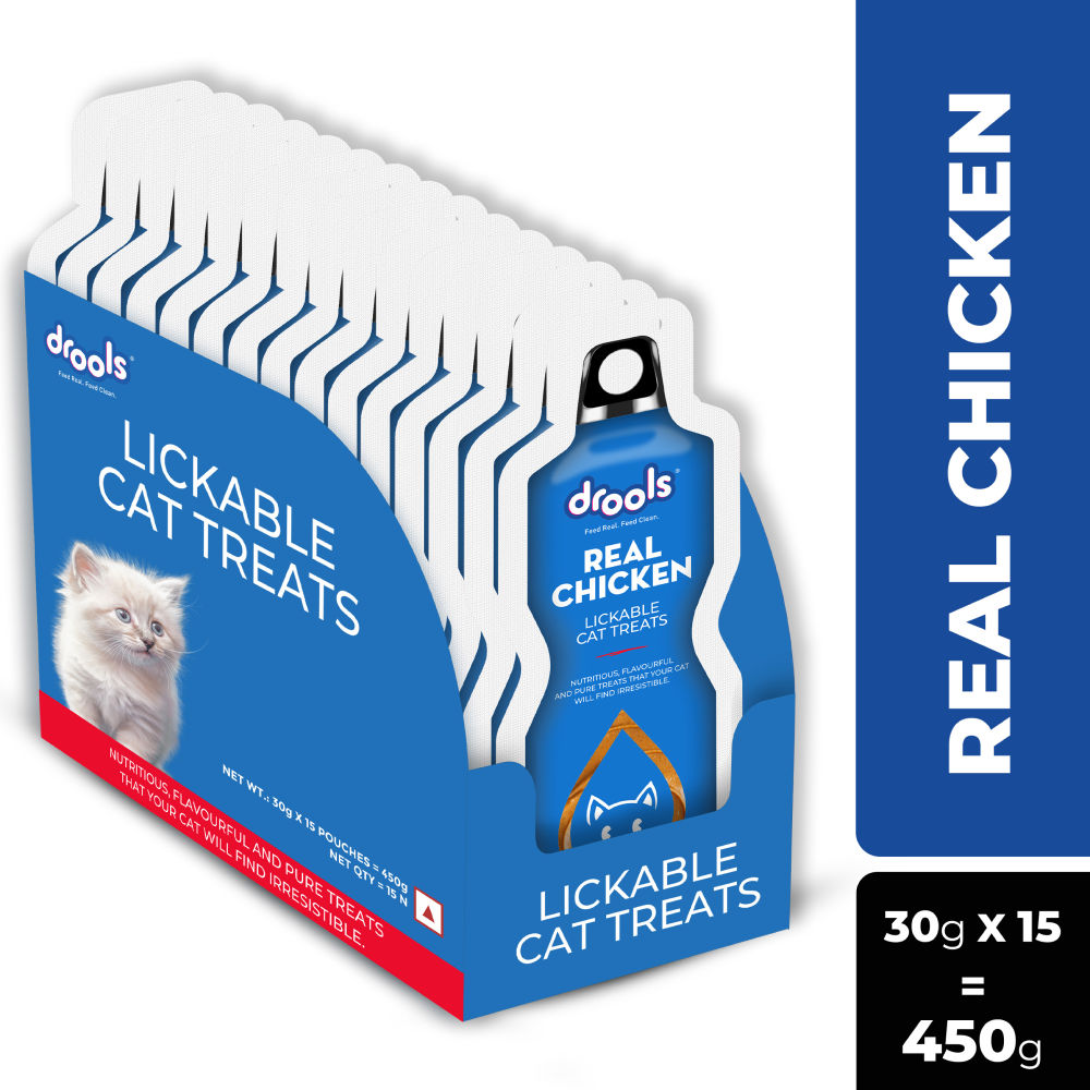 Drools Real Chicken Creamy Lickable Cat Treats — detail shot