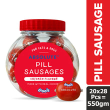 Drools Real Chicken Pill Sausage Treats For Dogs And Catsjar