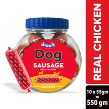 Drools Real Chicken Sausage Dog Treats Jar