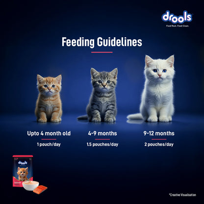 Drools Salmon Mousse Kitten Cat Wet Food — in use