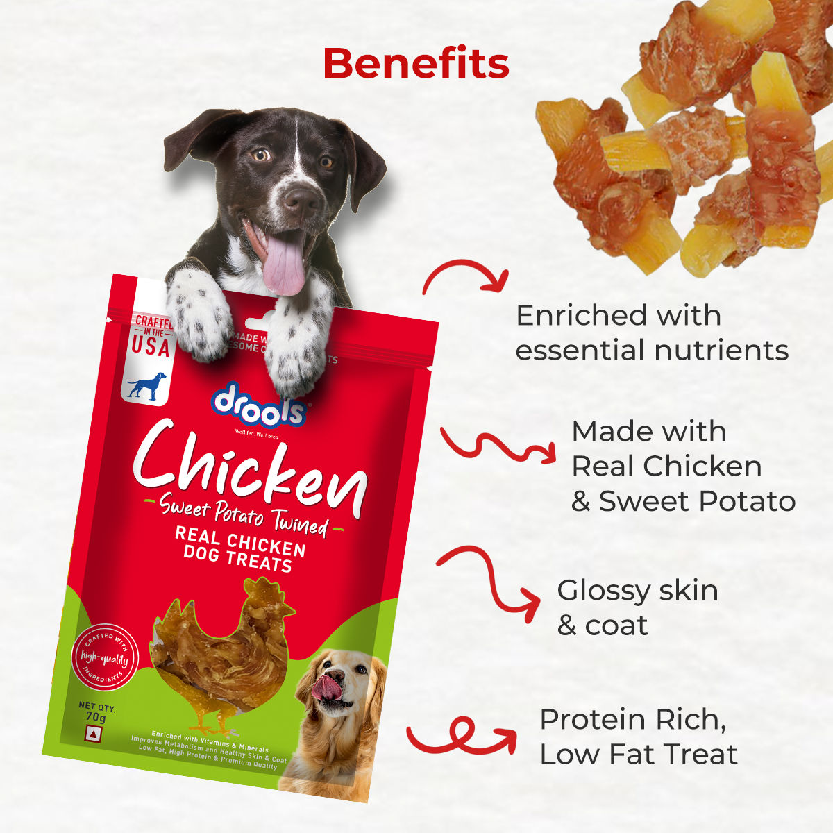 Drools Sweet Potato Twined Treats For Dogs - Image 4