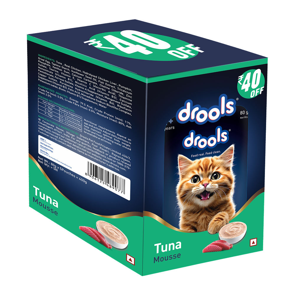 Drools Tuna Mousse Adult Cat Wet Food — side view