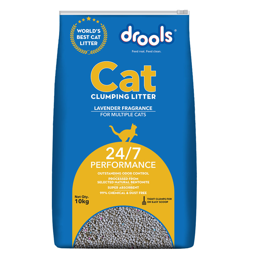 drools-lavender-scented-clumping-cat-litter 10kg