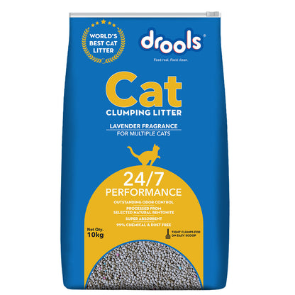 drools-lavender-scented-clumping-cat-litter 10kg