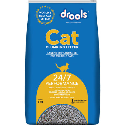 drools-lavender-scented-clumping-cat-litter 5kg