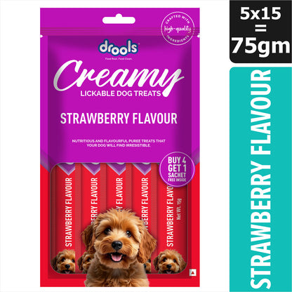 drools-strawberry-creamy-dog-treats 75g