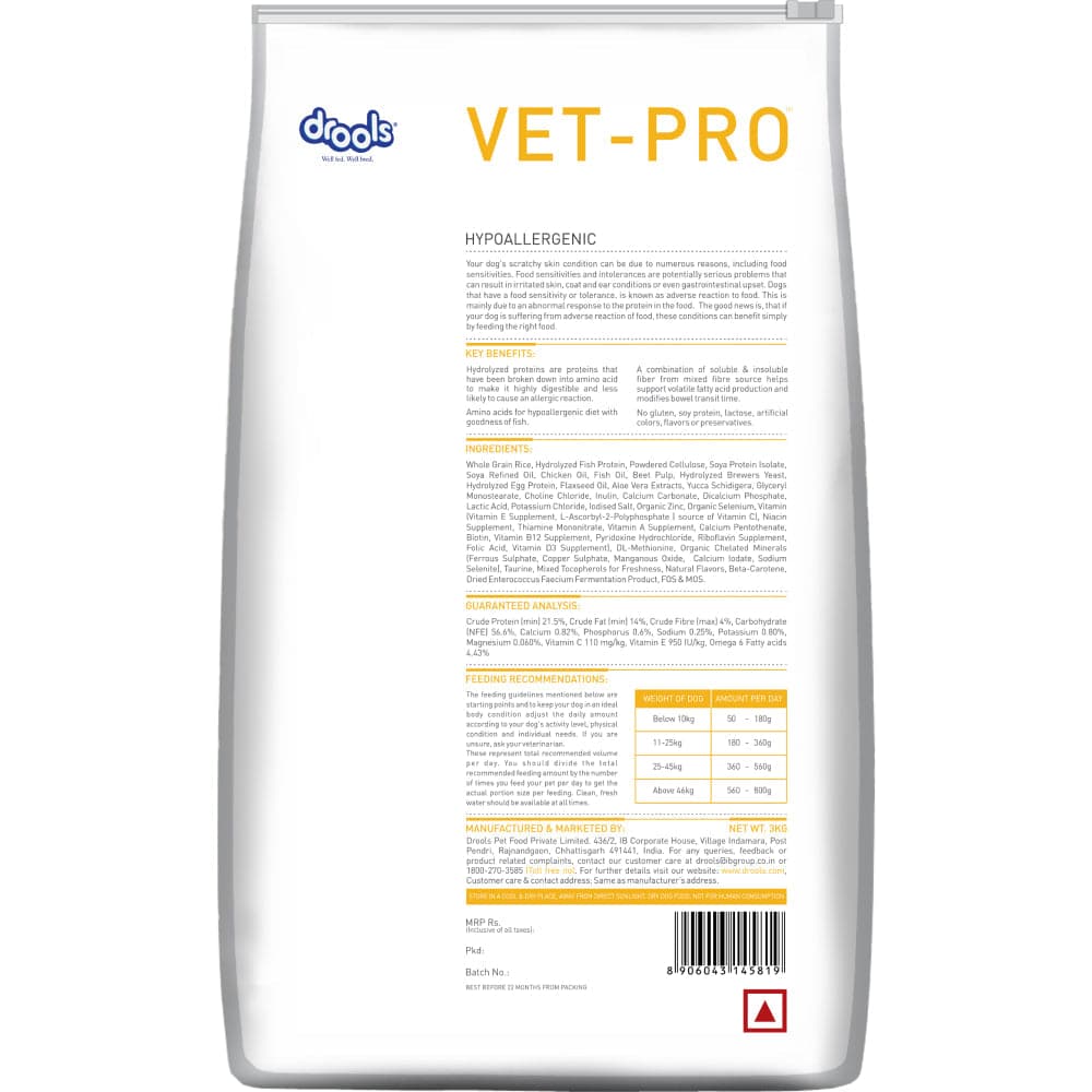 Drools Vet Pro Hypoallergenic Adult Dog Dry Food - Image 4