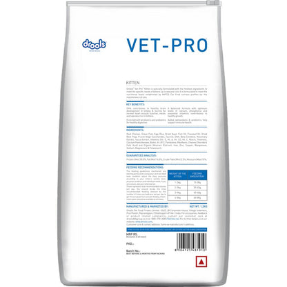Drools VET PRO Kitten Dry Cat Food — side view
