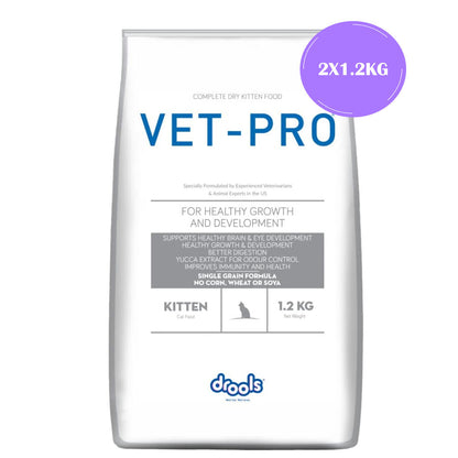 Drools VET PRO Kitten Dry Cat Food — back view