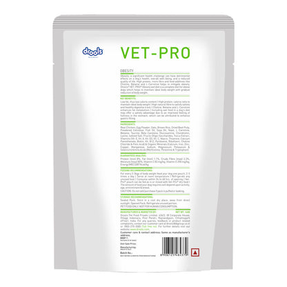 Drools VET PRO Obesity Pet Wet Food for Dogs — side view